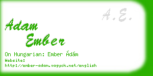 adam ember business card